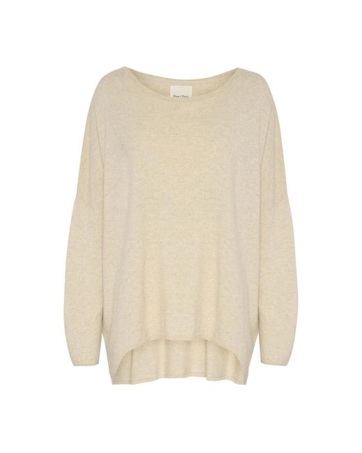 Part Two Natural Round-Neck Knitwear