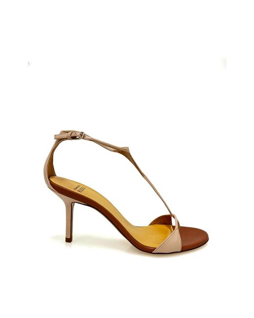 Francesco Russo Metallic High Heel Sandals