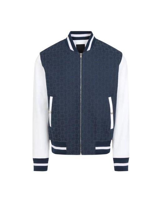 Givenchy Bomberjacke mit monogramm-jacquardmuster in Blue für Herren