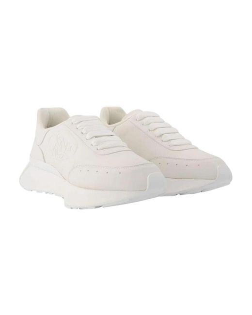 Alexander McQueen Weiße Ledersneaker Für Herren Minimalistisches Design in White für Herren