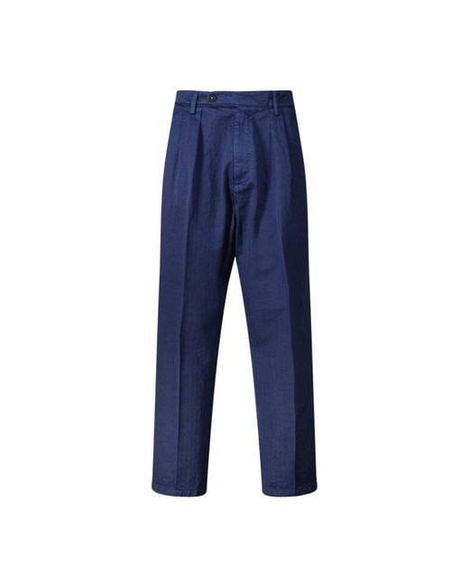 Massimo Alba Blue Suit Trousers for men