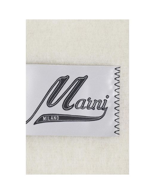 Marni White Winter Scarves