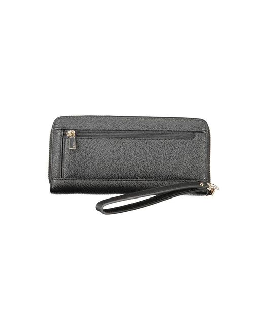 Guess Gray Black Polyethylene Wallet