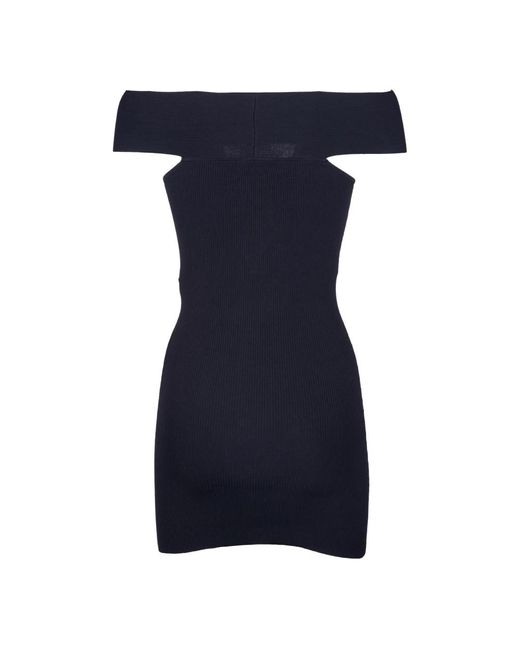 Elisabetta Franchi Black Short dresses,schicke kleider kollektion,schwarzes strickkleid abito di maglia