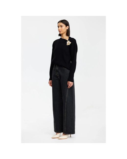 Round-Neck Knitwear di Acler in Black