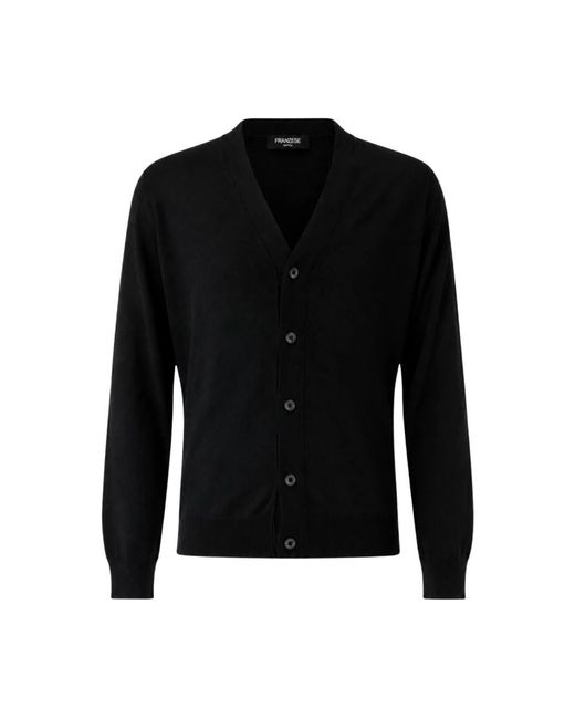 Cardigans Franzese Collection pour homme en coloris Black