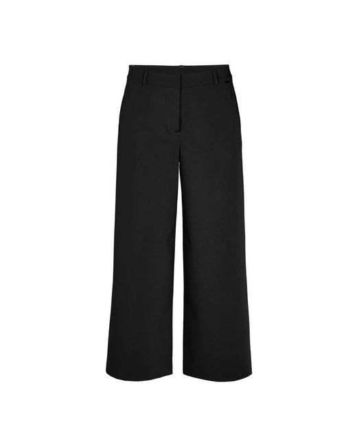 LauRie Black Cropped Trousers