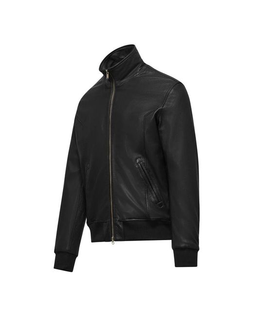 Bomboogie Black Leather Jackets for men