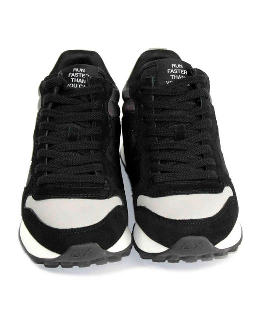 Sun 68 Black Sneakers for men
