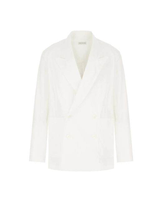 Dries Van Noten Blazers in het White voor heren
