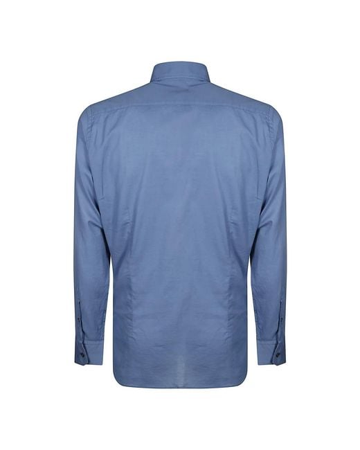 Fedeli Blue Formal Shirts for men