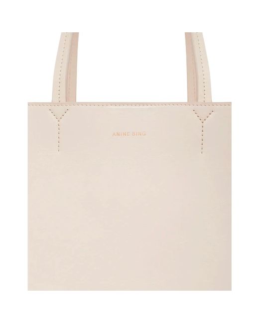 Anine Bing White Tote Bags
