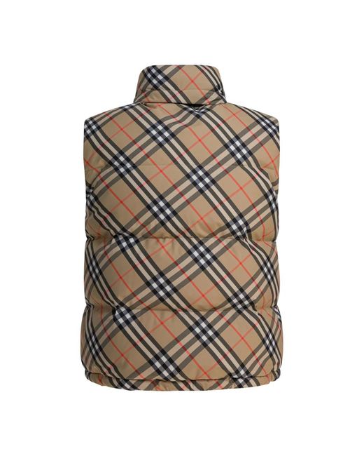 Vests di Burberry in Brown