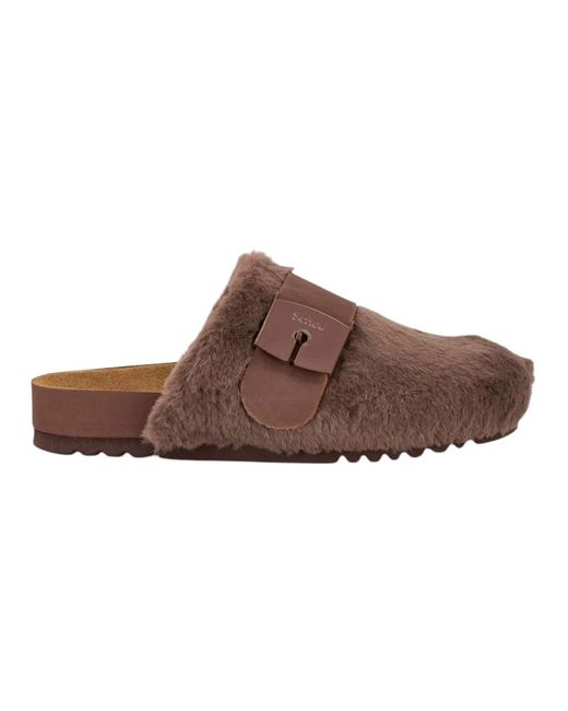 Scholl Schoenen ,Bruin ,Stijlvolle Muiltjes Voor Dagelijks Comfort in het Brown