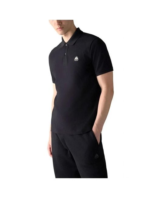 Moose Knuckles Black Polo Shirts for men