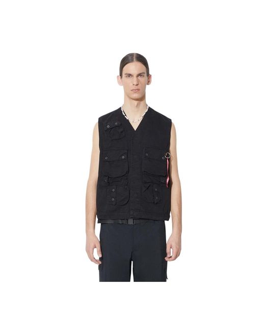 Alpha Industries Vests in het Black voor heren