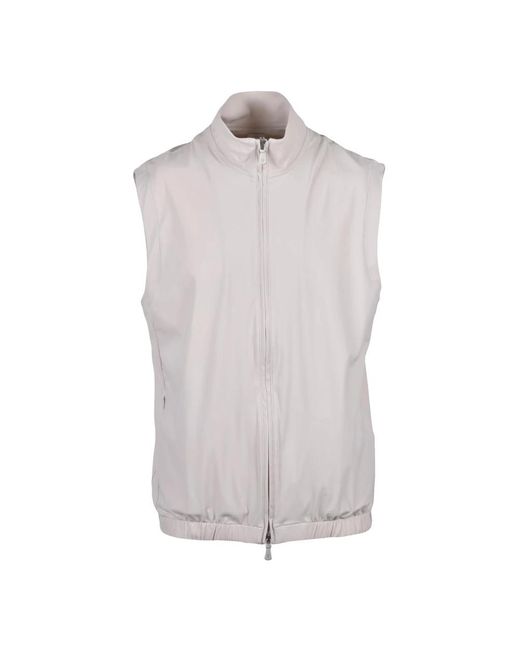 Eleventy Gray Vests for men