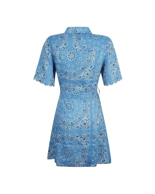 Mc2 Saint Barth Blue Shirt Dresses