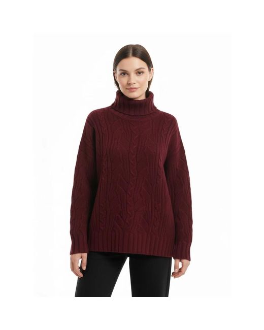 D.exterior Purple Turtlenecks
