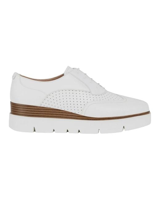 Geox White Laced Shoes