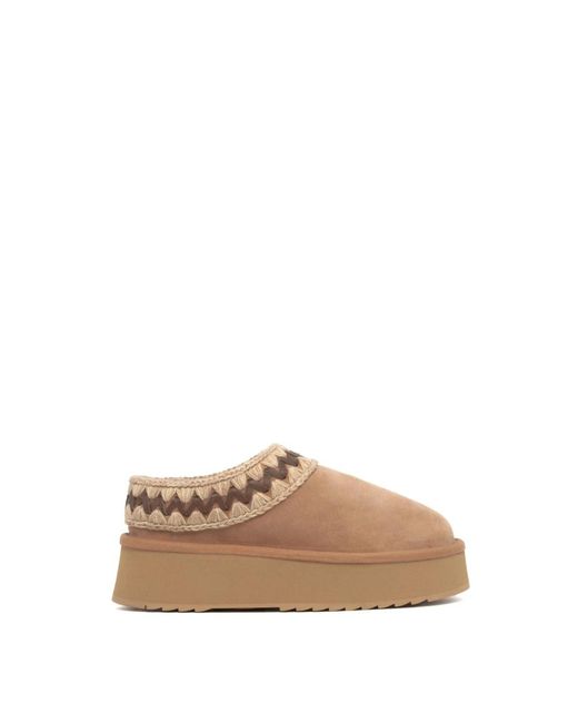 Mou Natural Platform Clog