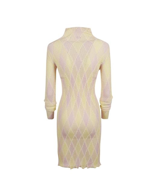 Burberry Natural Knitted Dresses