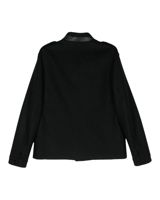 Tom Ford Jassen ,Zwart ,Wol Wollen Overhemdjas Met Knopen Aan De Voorkant in het Black voor heren