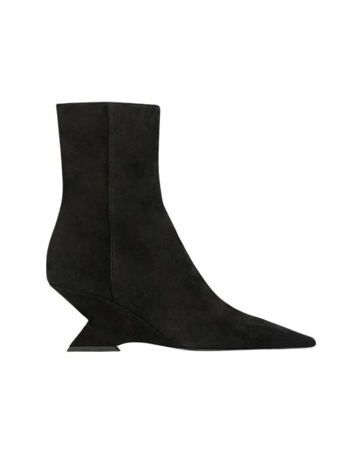 The Attico Black Heeled Boots