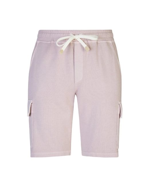 Eleventy Purple Casual Shorts for men