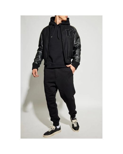 DSquared² Hoodies & Sweatvesten ,Zwart ,Katoen Sweatshirts & Hoodies in het Blue voor heren