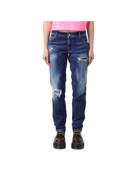 DSquared² Blue Medium waist jennifer jeans