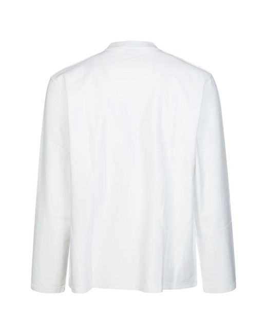 Arte' White Long Sleeve T-Shirts for men