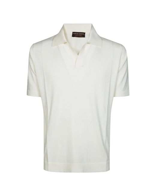 FILIPPO DE LAURENTIIS White Polo Shirts for men
