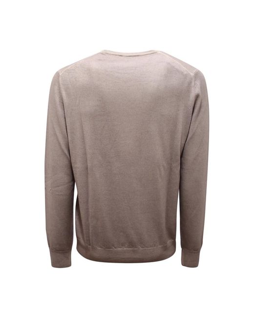 Gran Sasso Brown Round-Neck Knitwear for men