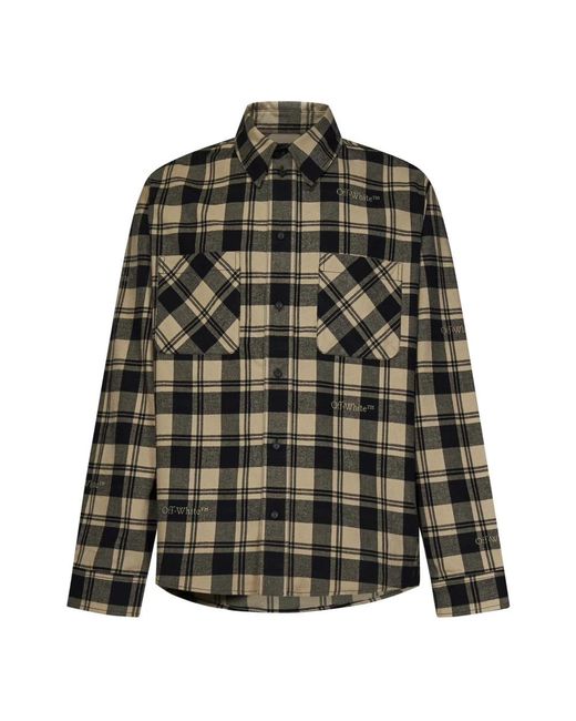 Off-White c/o Virgil Abloh Green Casual Shirts for men
