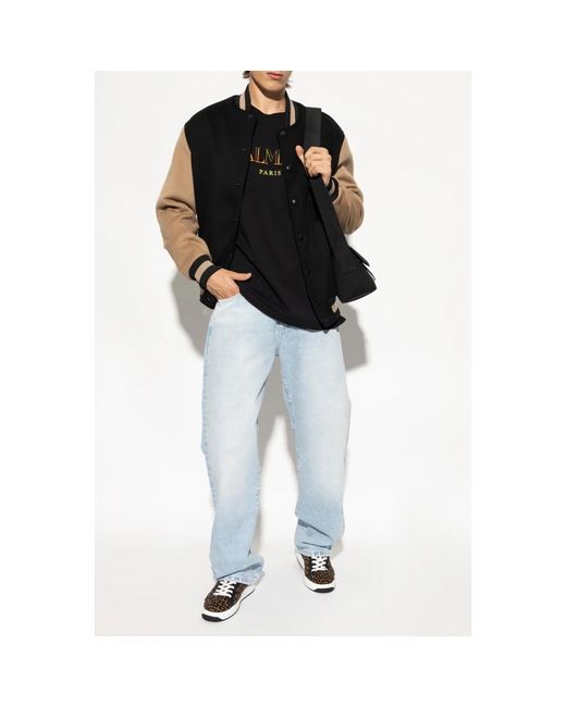 Balmain Jeans ,Blauw ,Katoen Straight-Leg Jeans in het Blue voor heren