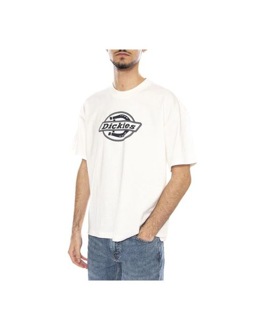 Dickies Tops ,Wit ,Forth Shaw Tee Ss in het White voor heren