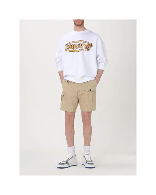Casual Shorts di DSquared² in Natural da Uomo