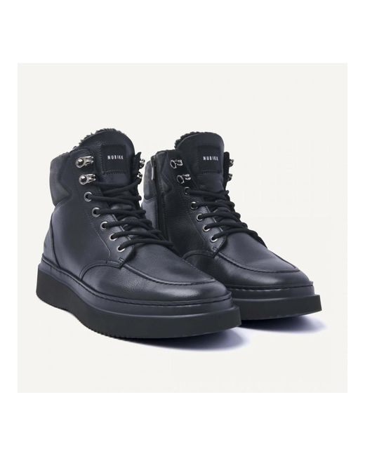 Nubikk Blue Lace-Up Boots for men