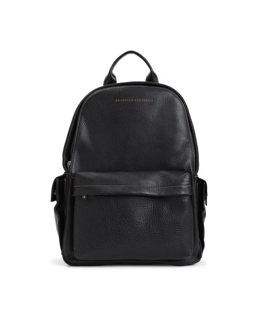 Zaino nero classico di Brunello Cucinelli in Black da Uomo