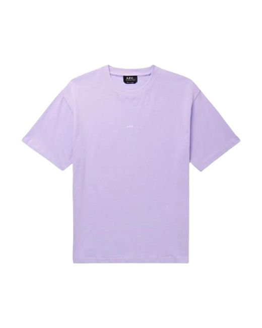 A.P.C. Lavendel kyle t-shirt in Purple für Herren