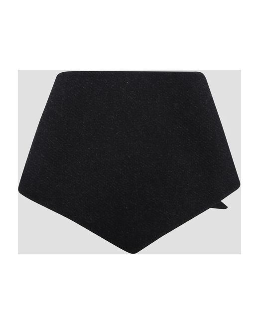 Jil Sander Black Winter Scarves for men