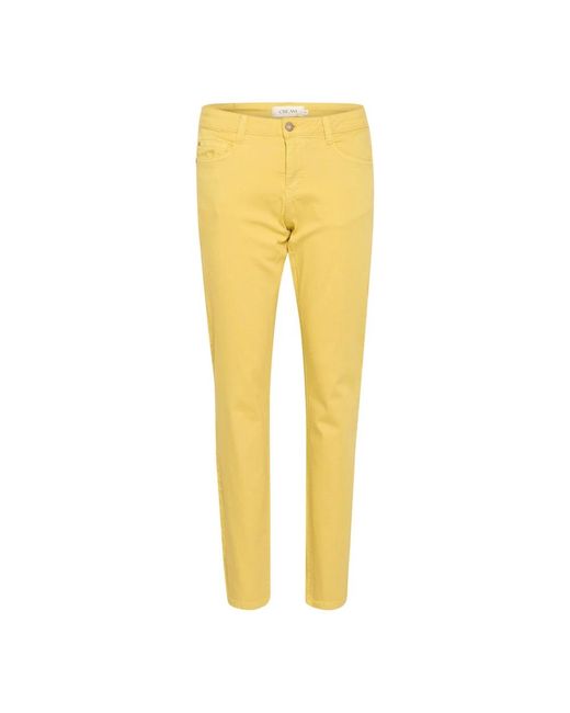 Cream Broek in het Yellow