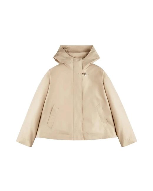 Fay Short Parka in het Natural