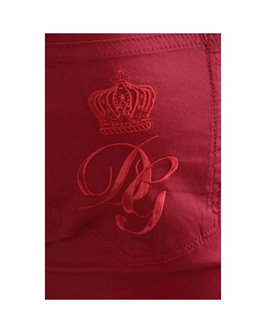 Dolce & Gabbana Skinny hose in Red für Herren
