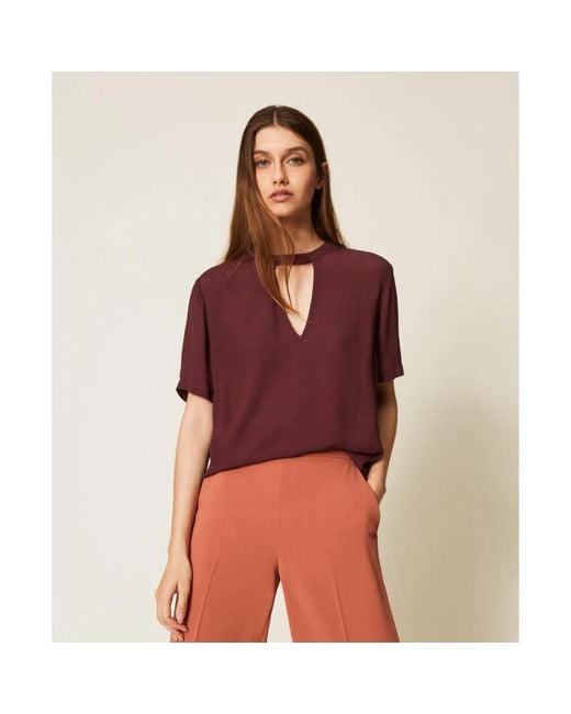 Blouses Twinset de color Purple