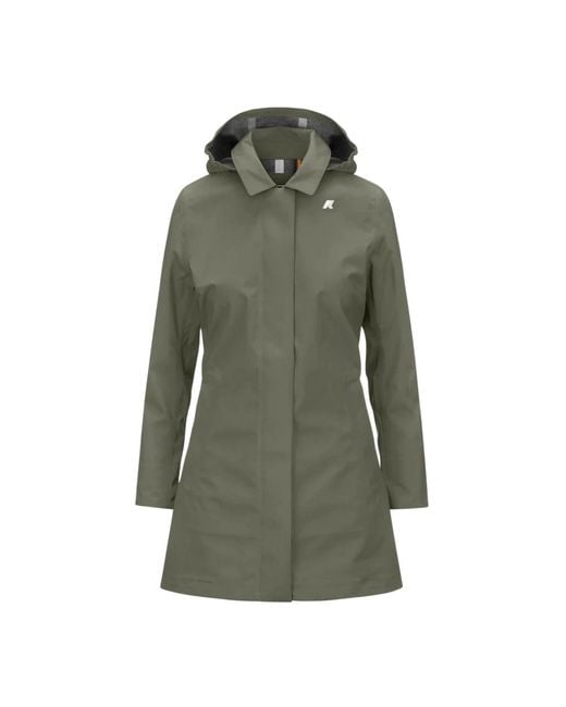 K-Way Green Rain Jackets