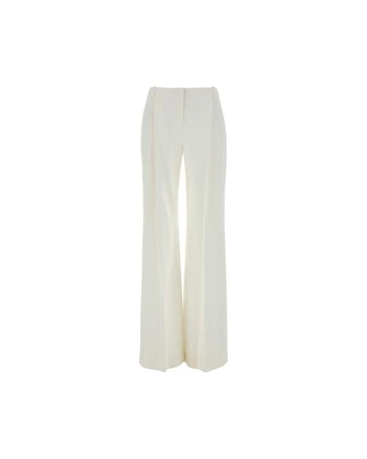 Ermanno Scervino White Wide Trousers