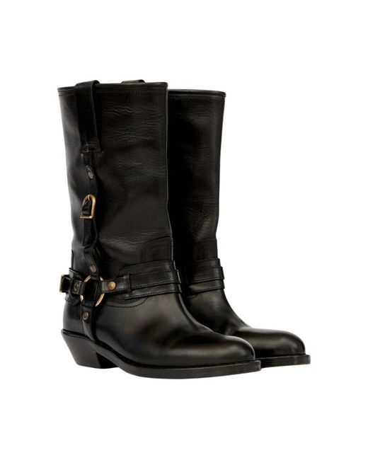 Isabel Marant Black Cowboy Boots