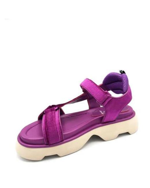 Jeannot Purple Flat Sandals